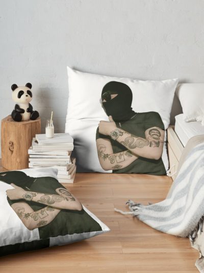 Bank Robber Throw Pillow Official Yeat Merch