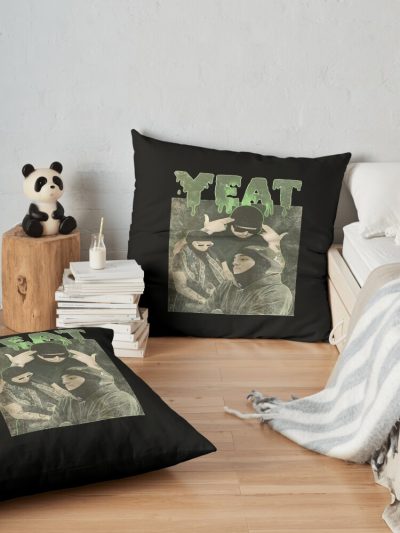 Yeat Streetwear Throw Pillow Official Yeat Merch