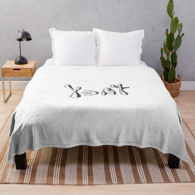 Yeat Metallic Text Throw Blanket Official Yeat Merch