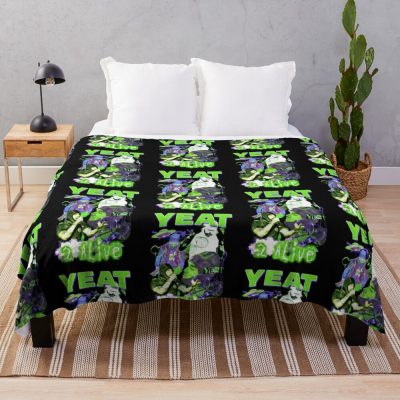 Yeat Vintage 90S Style Retro Throw Blanket Official Yeat Merch